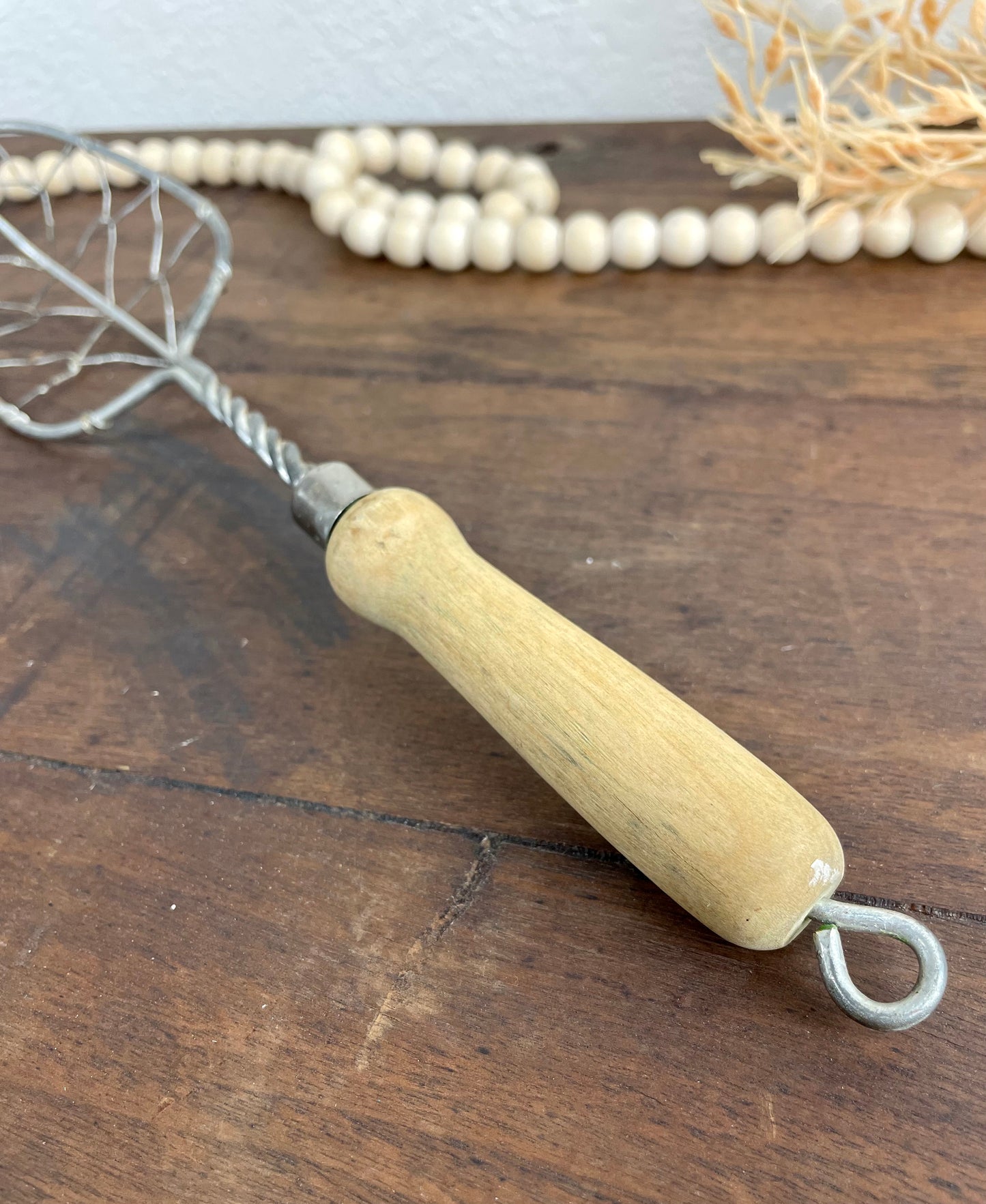 Vintage Wooden Handled Strainer
