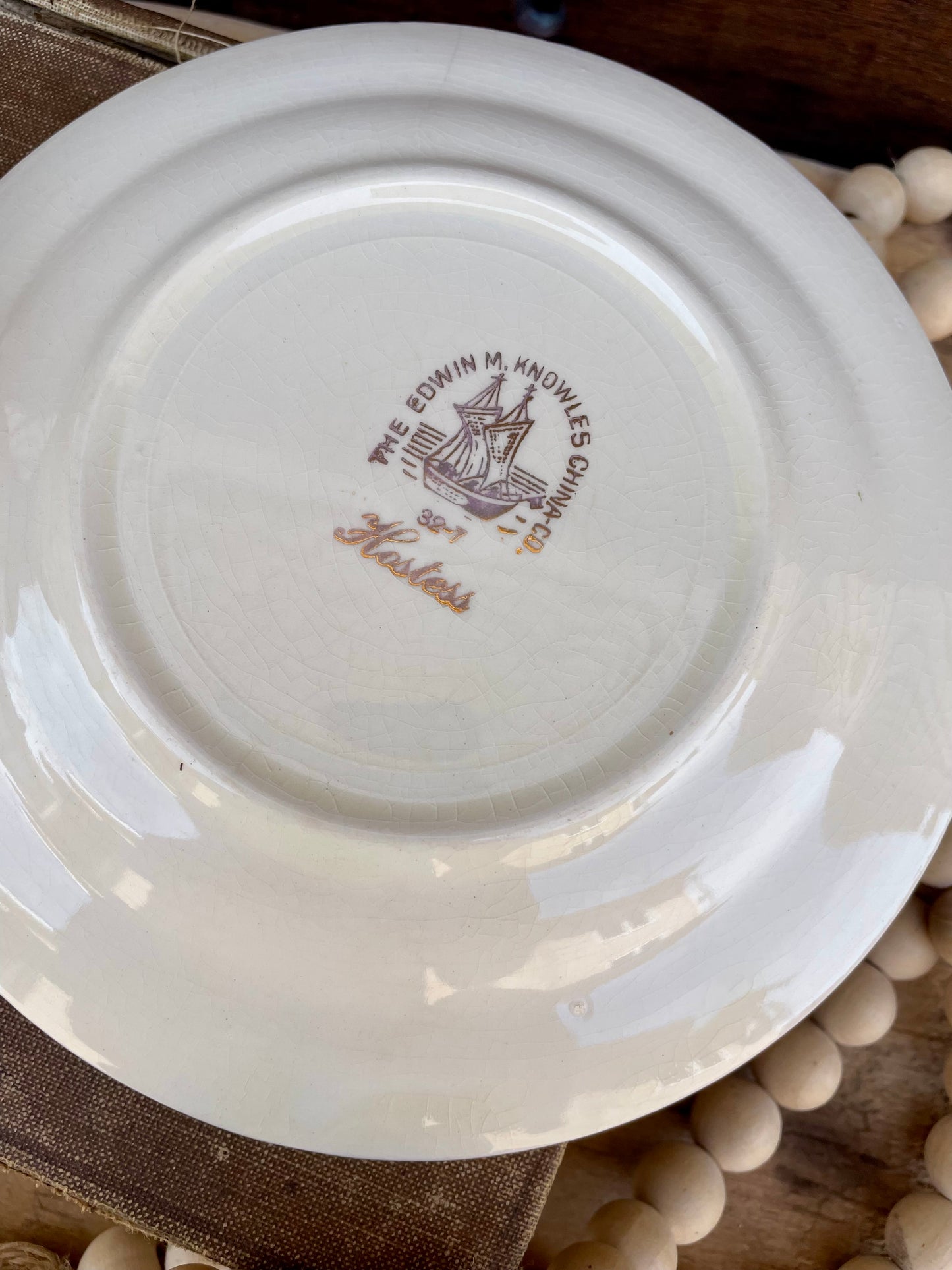 Vintage Edwin Knowles China Teacup & Saucer Set