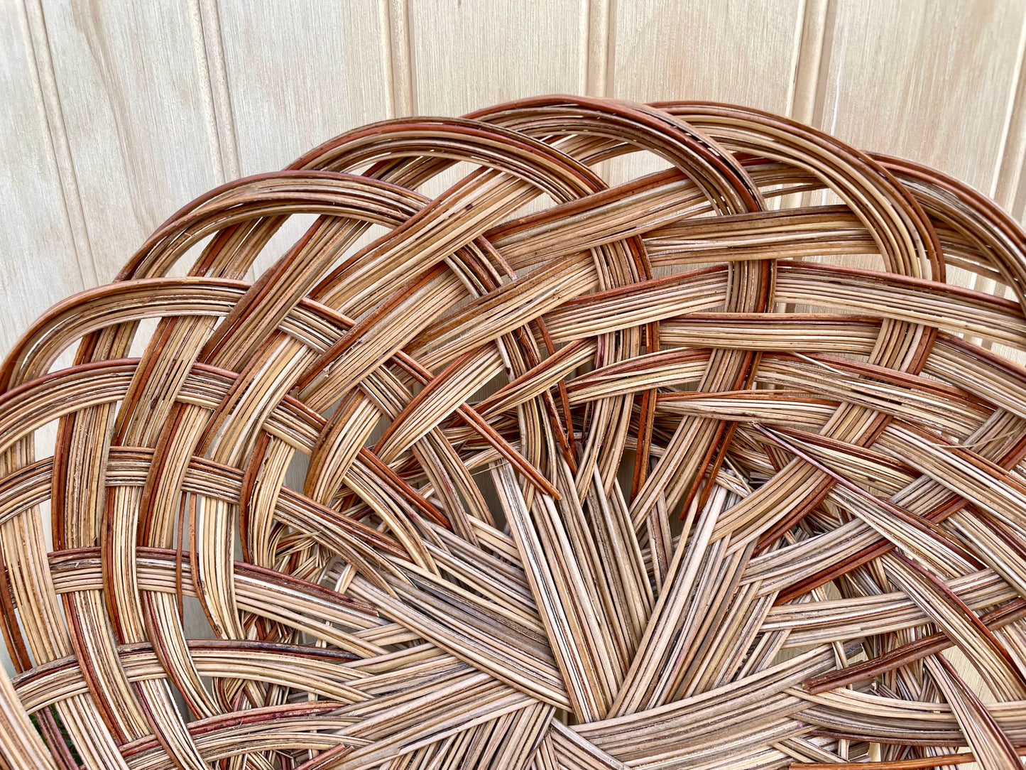 Vintage Hand Woven Oval Basket