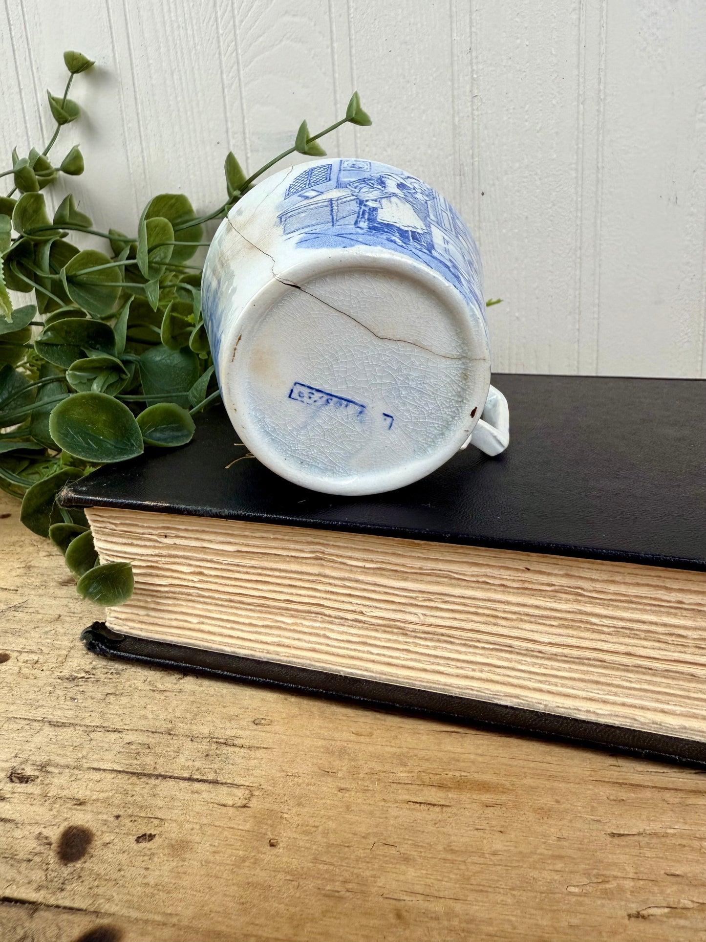 Antique Staffordshire Whitaker & Co. Nursery Rhyme Transferware Teacup