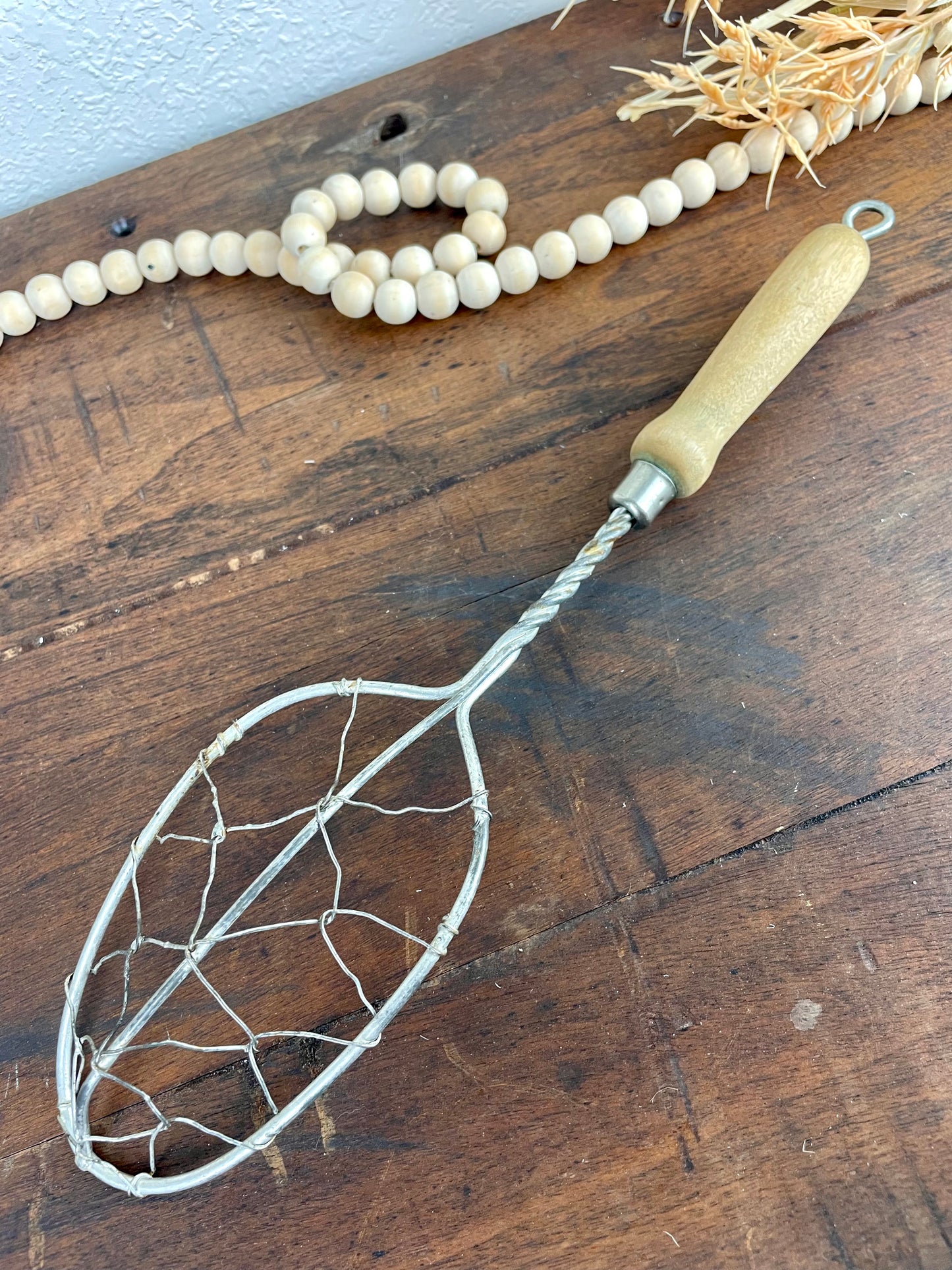 Vintage Wooden Handled Strainer