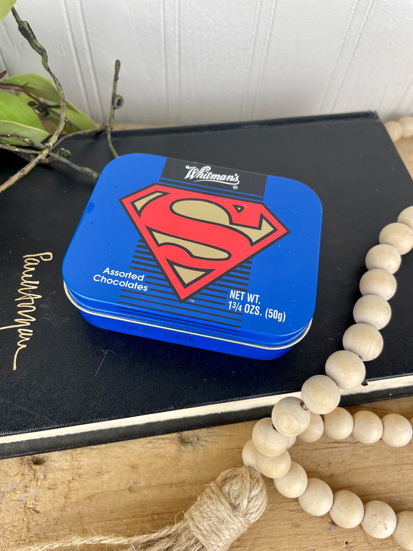 Vintage Superman Whitman Chocolates Tin Box