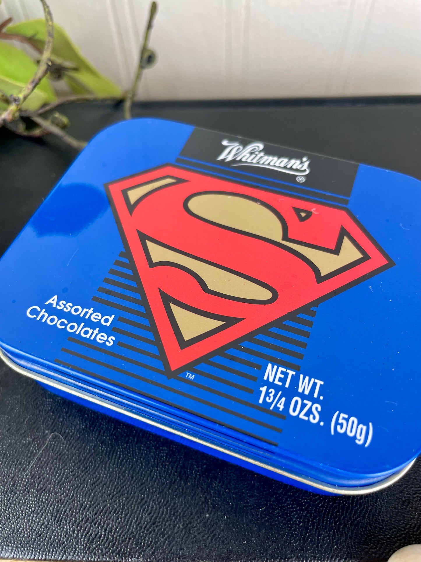 Vintage Superman Whitman Chocolates Tin Box