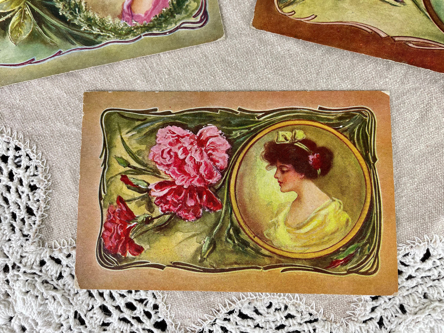 Vintage Victorian Postcards Set of 3