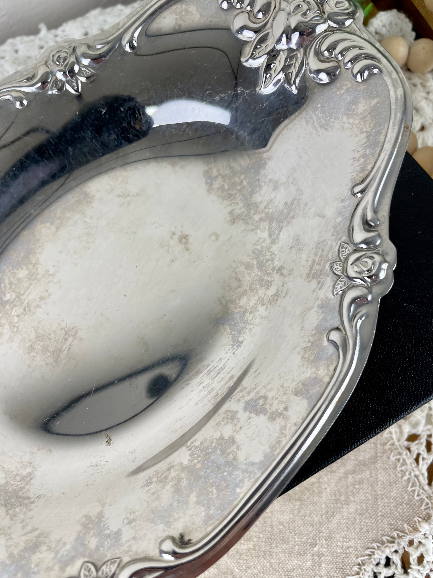Vintage Silver Trinket Tray