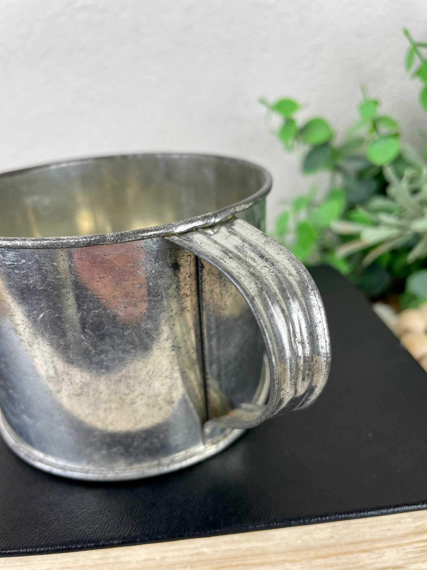 Vintage Aluminum Cup with Handle