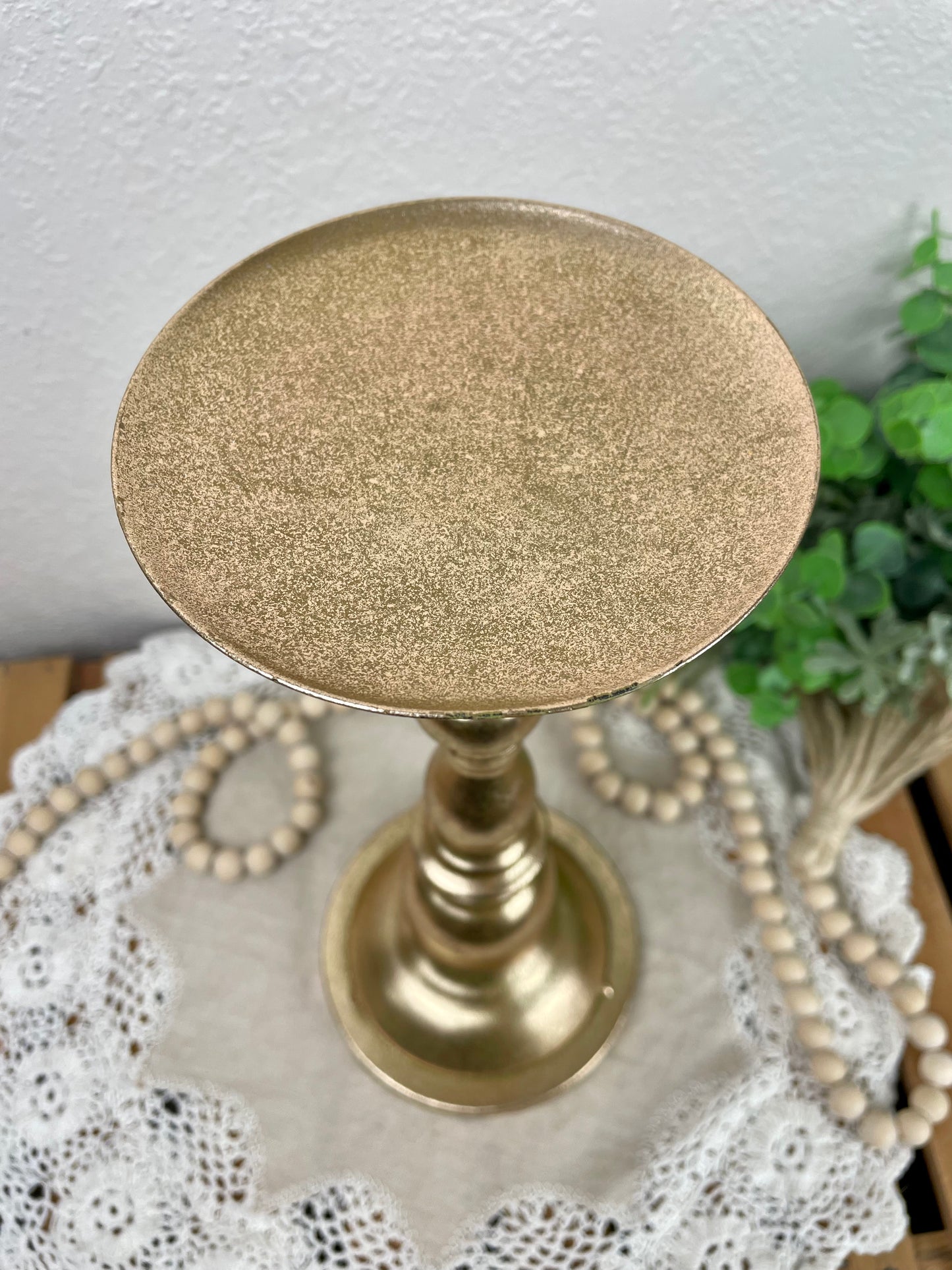 Metal Gold Candlestick