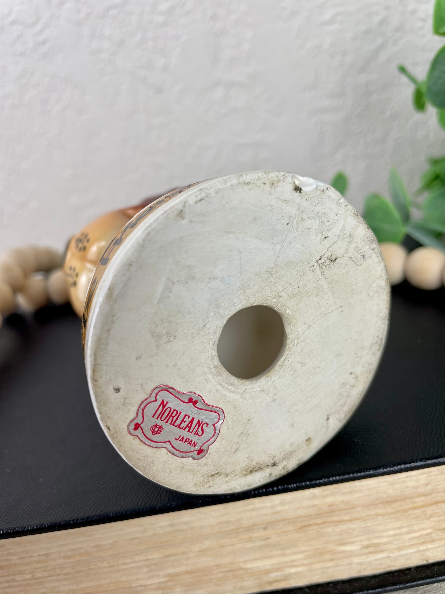 Vintage Norleans Basset Hound Ceramic Figurine