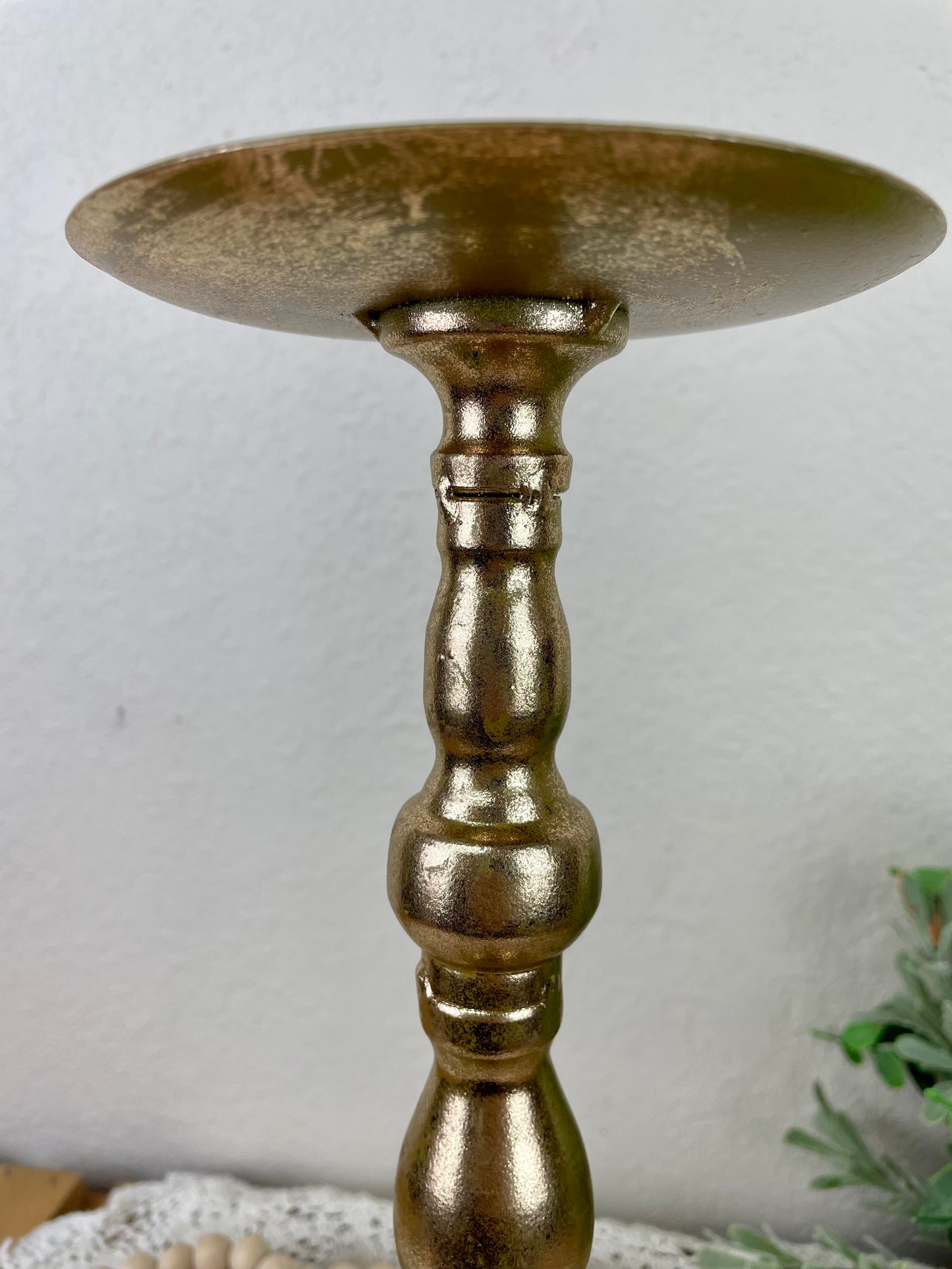 Metal Gold Candlestick