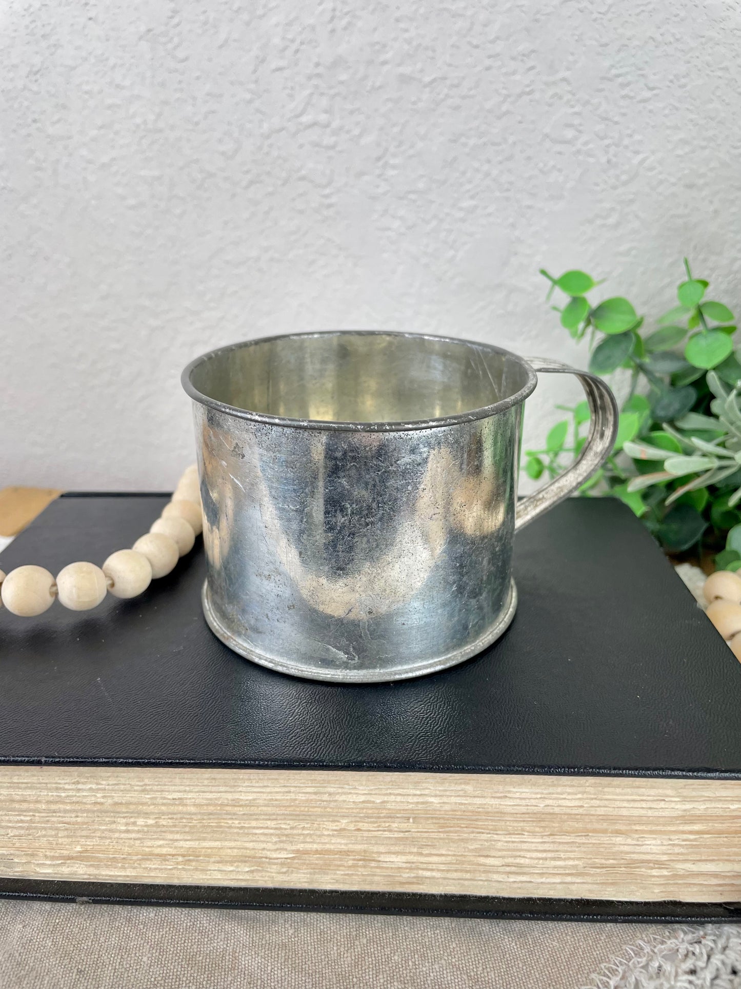 Vintage Aluminum Cup with Handle