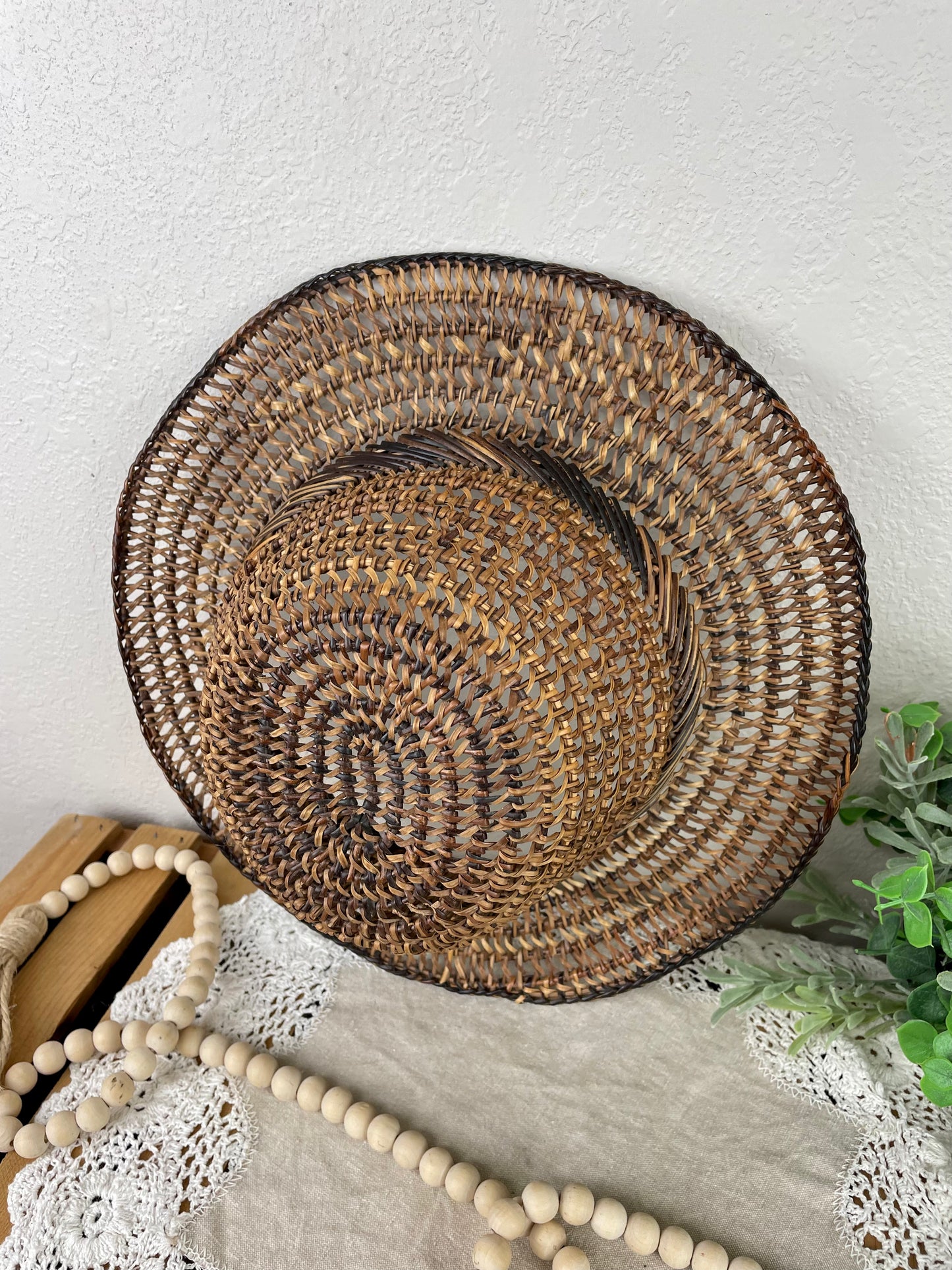 Vintage Wicker Hat