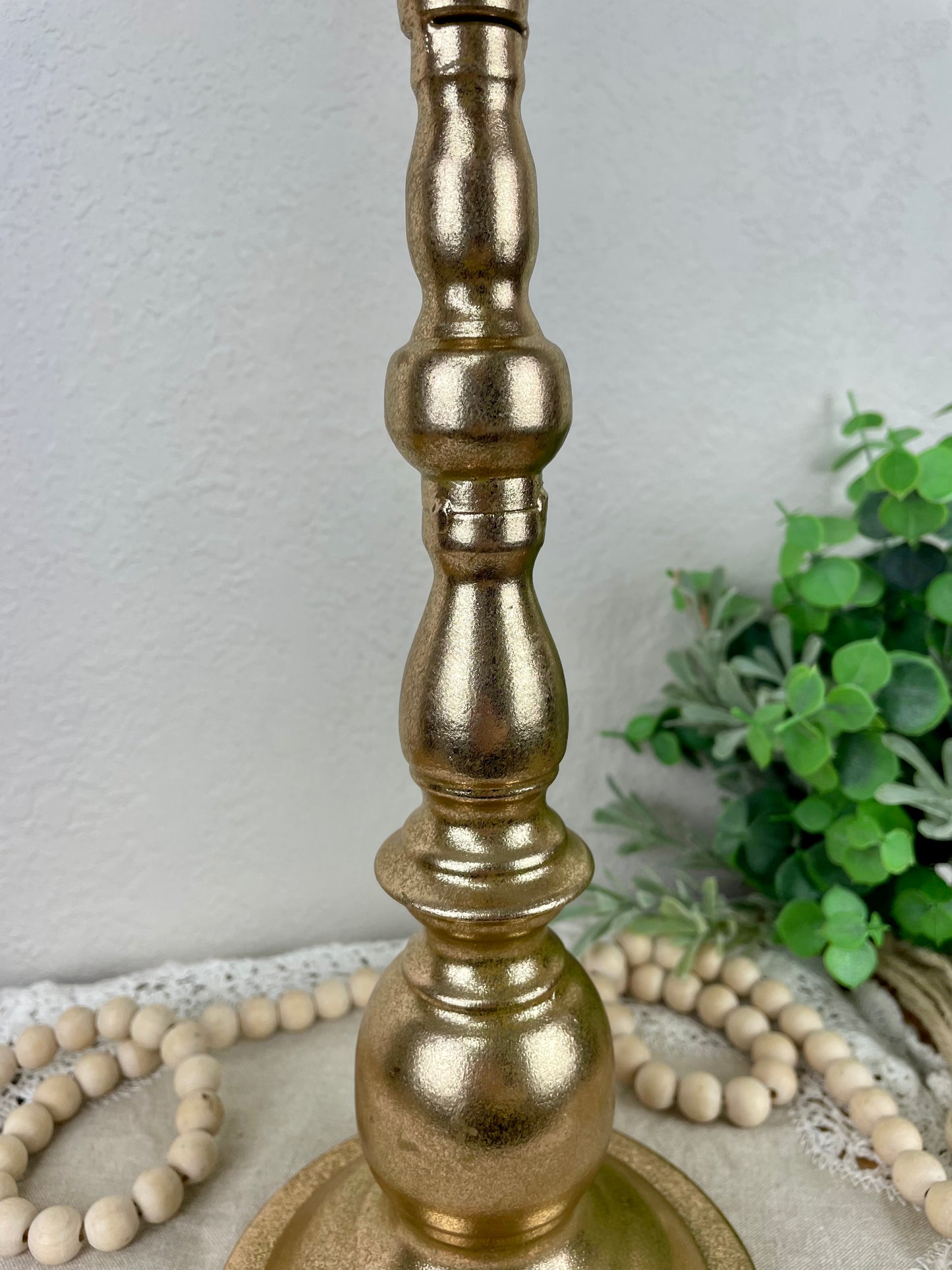 Metal Gold Candlestick
