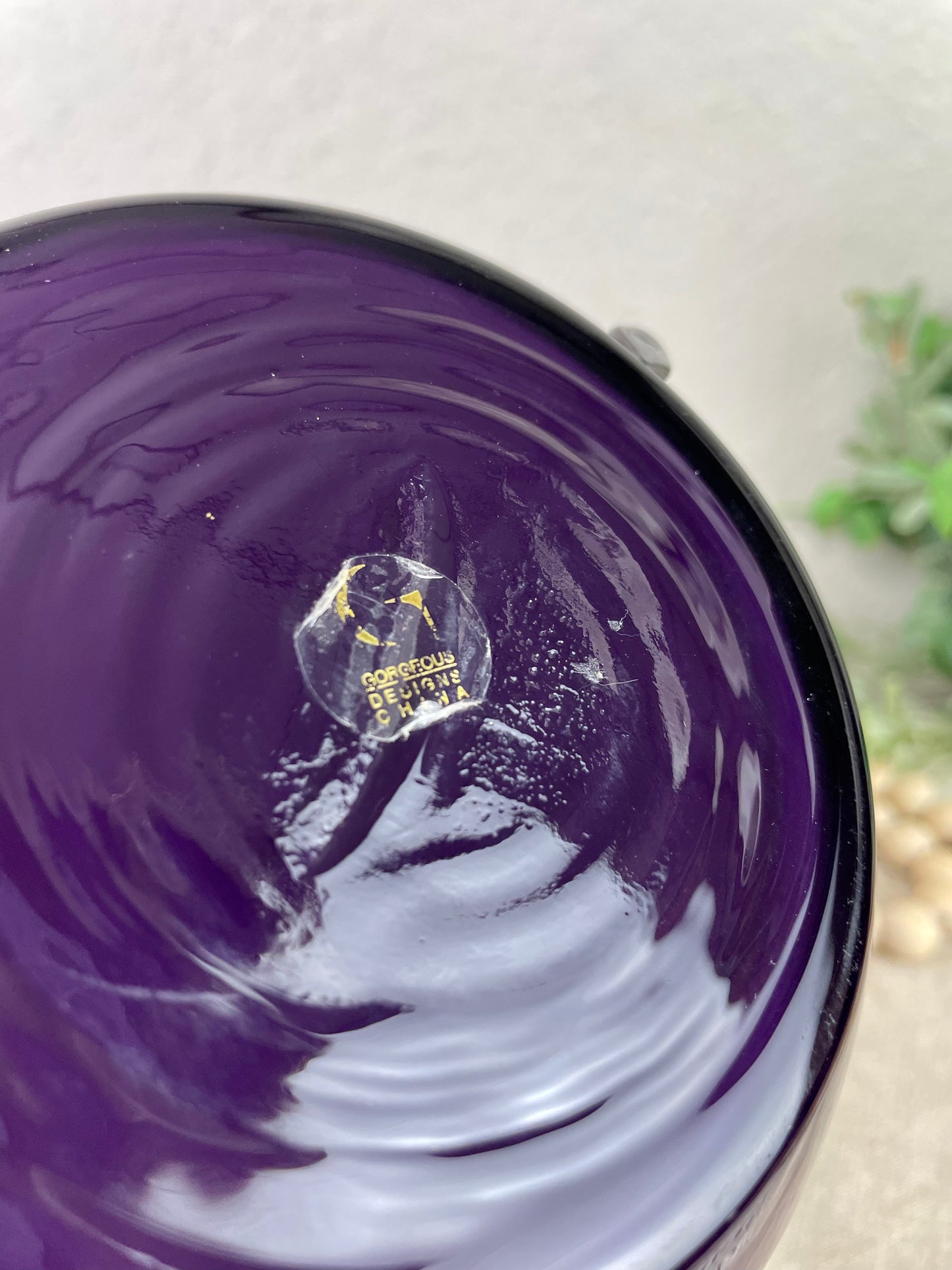 Vintage Art Glass Vase by Gorgeous Designs China