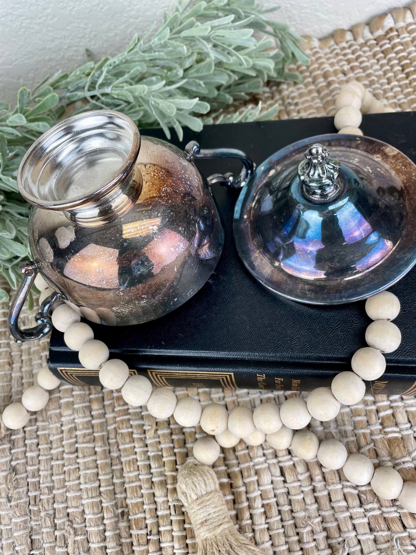 Vintage Silver Sugar Dish with Lid