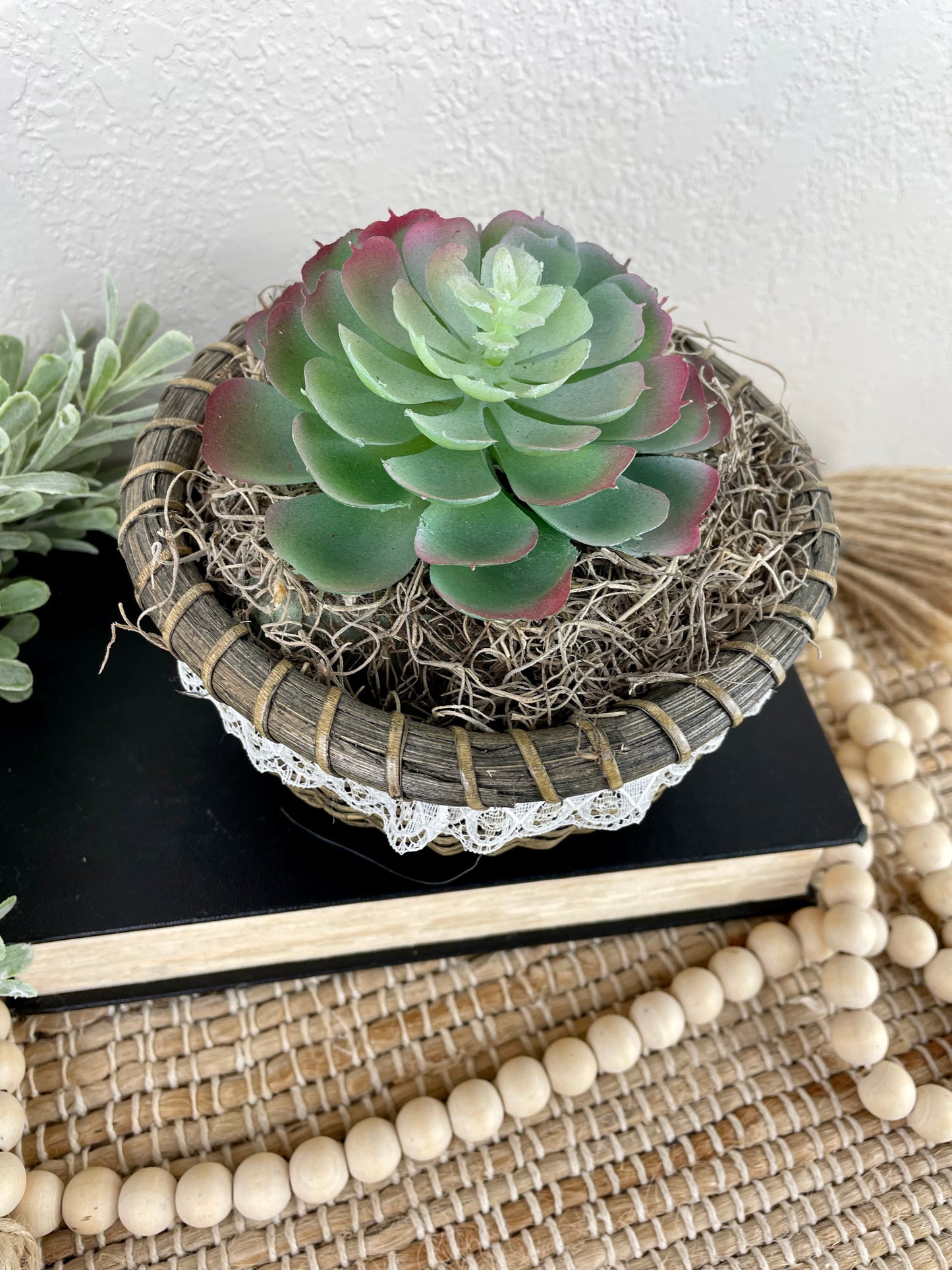 Handmade Succulent Basket