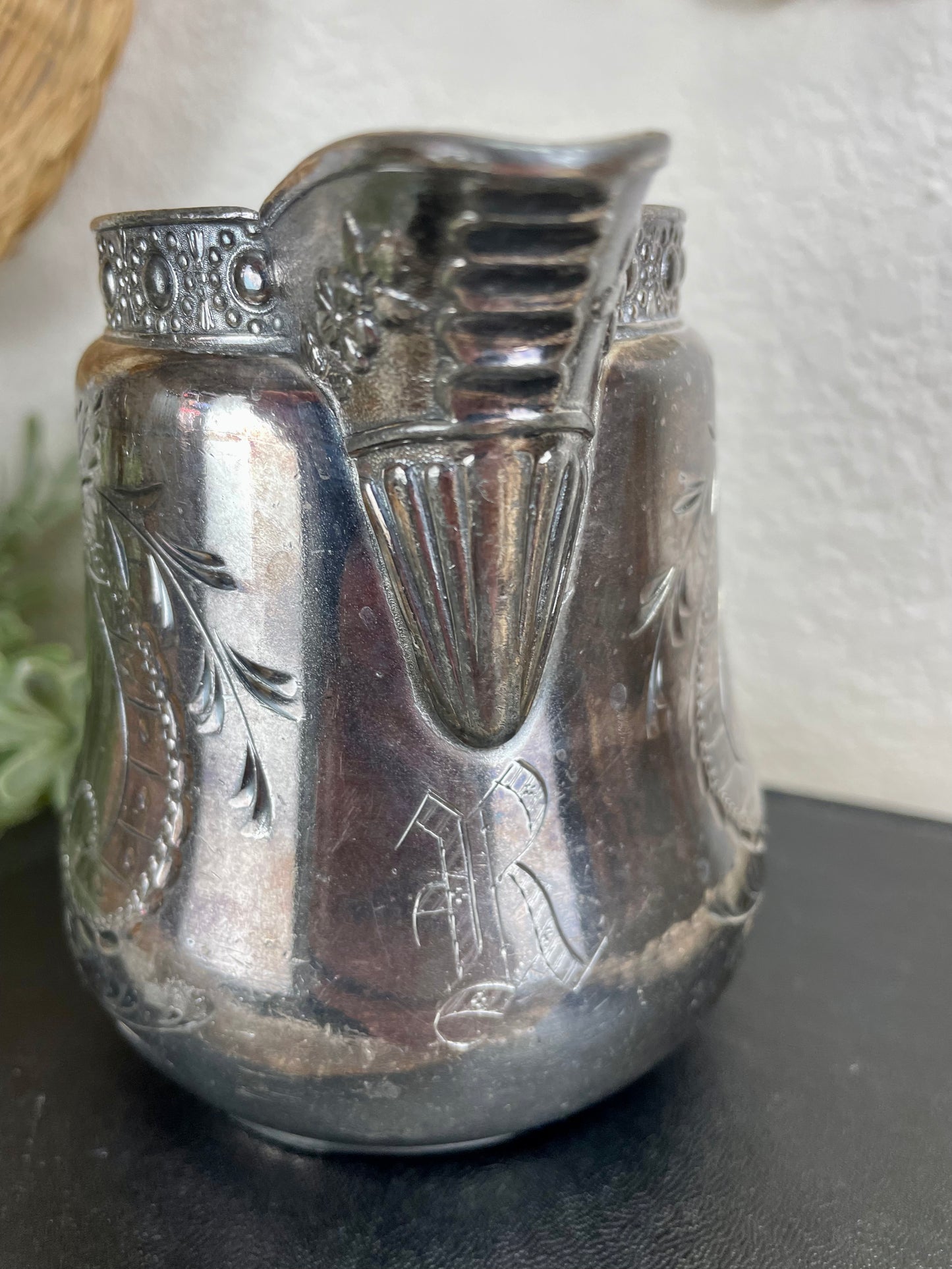 Vintage Woodman Cook Silver-plate Creamer