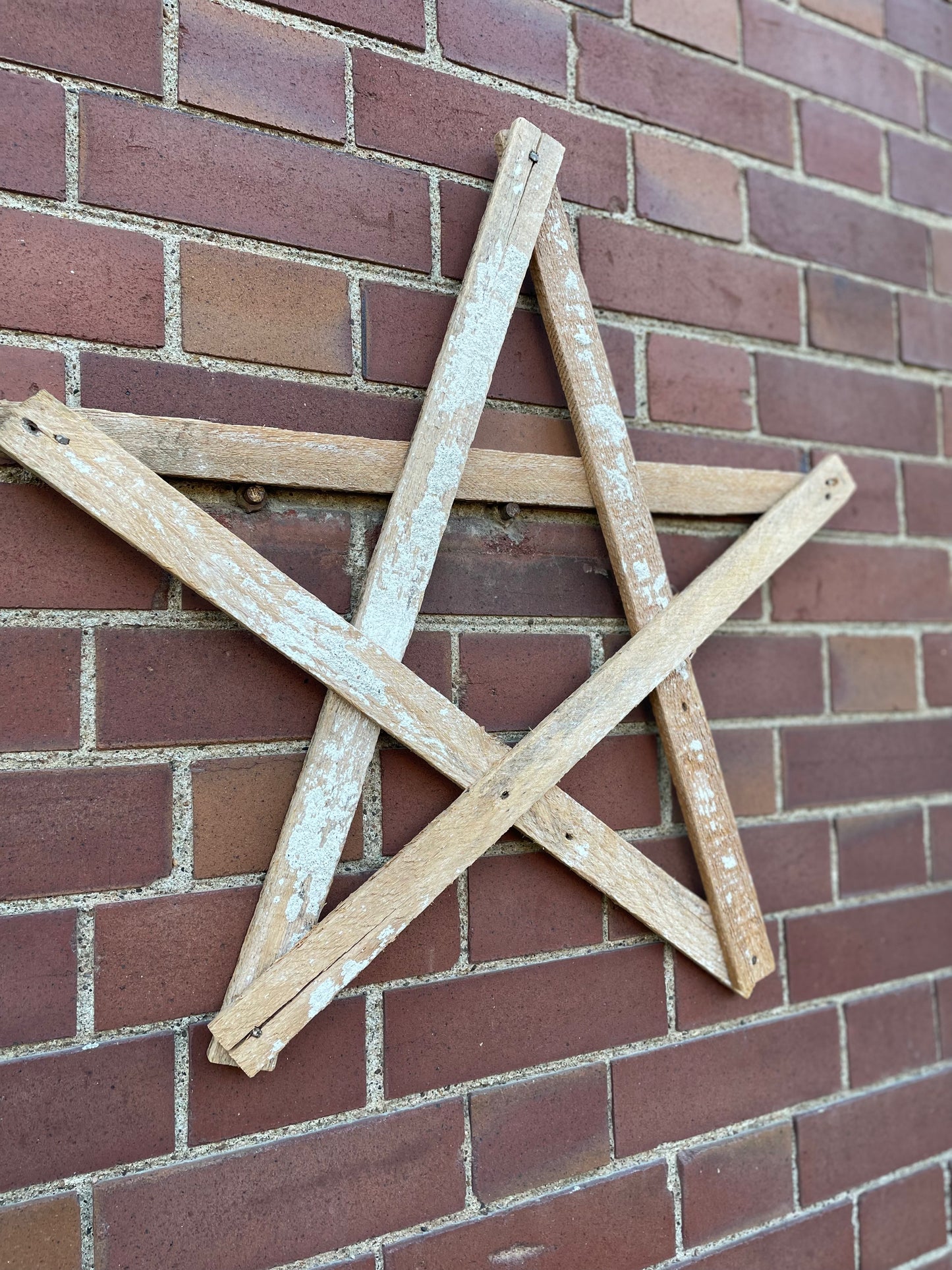 Handmade Vintage Wood Lath Star