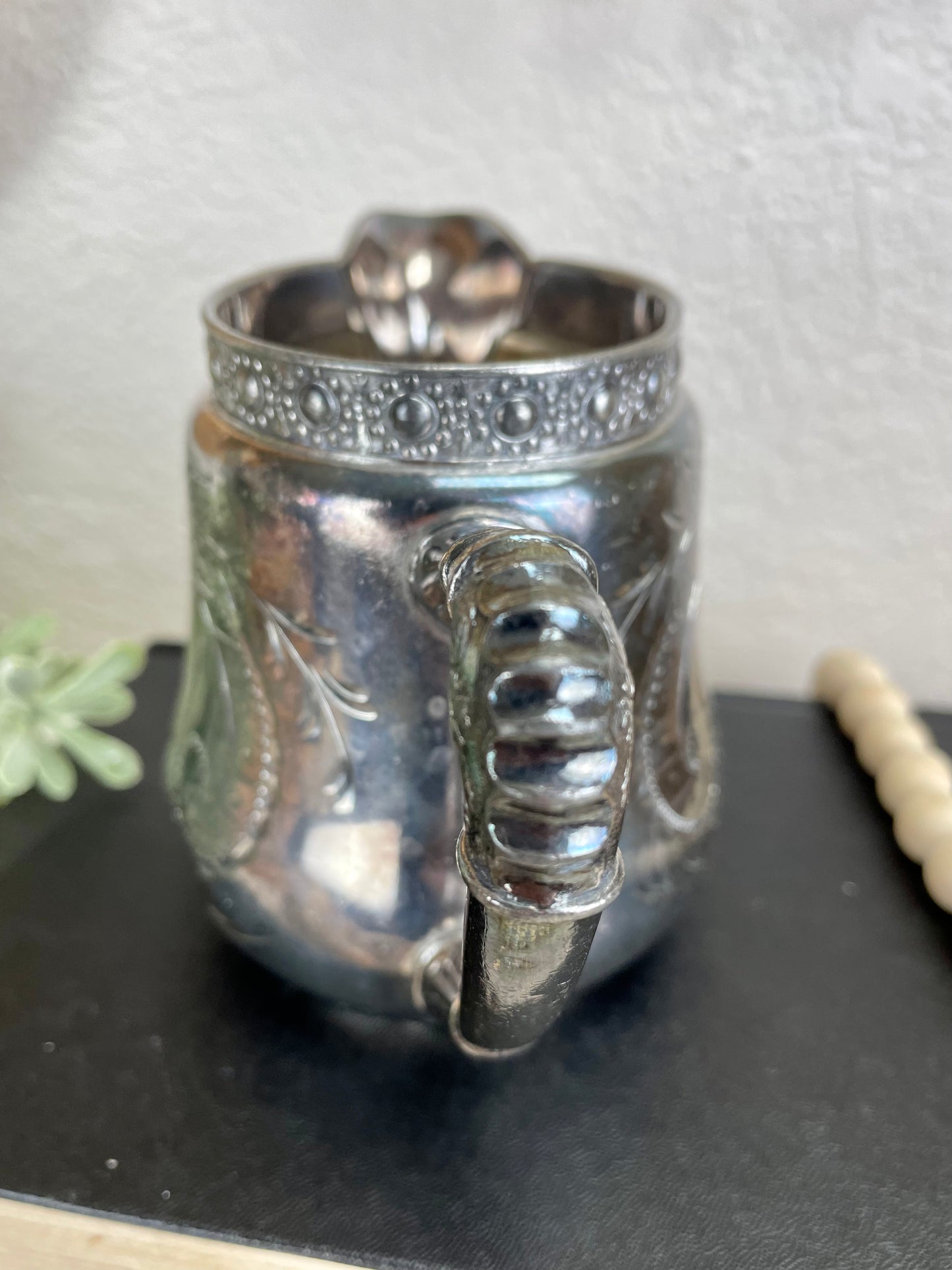 Vintage Woodman Cook Silver-plate Creamer