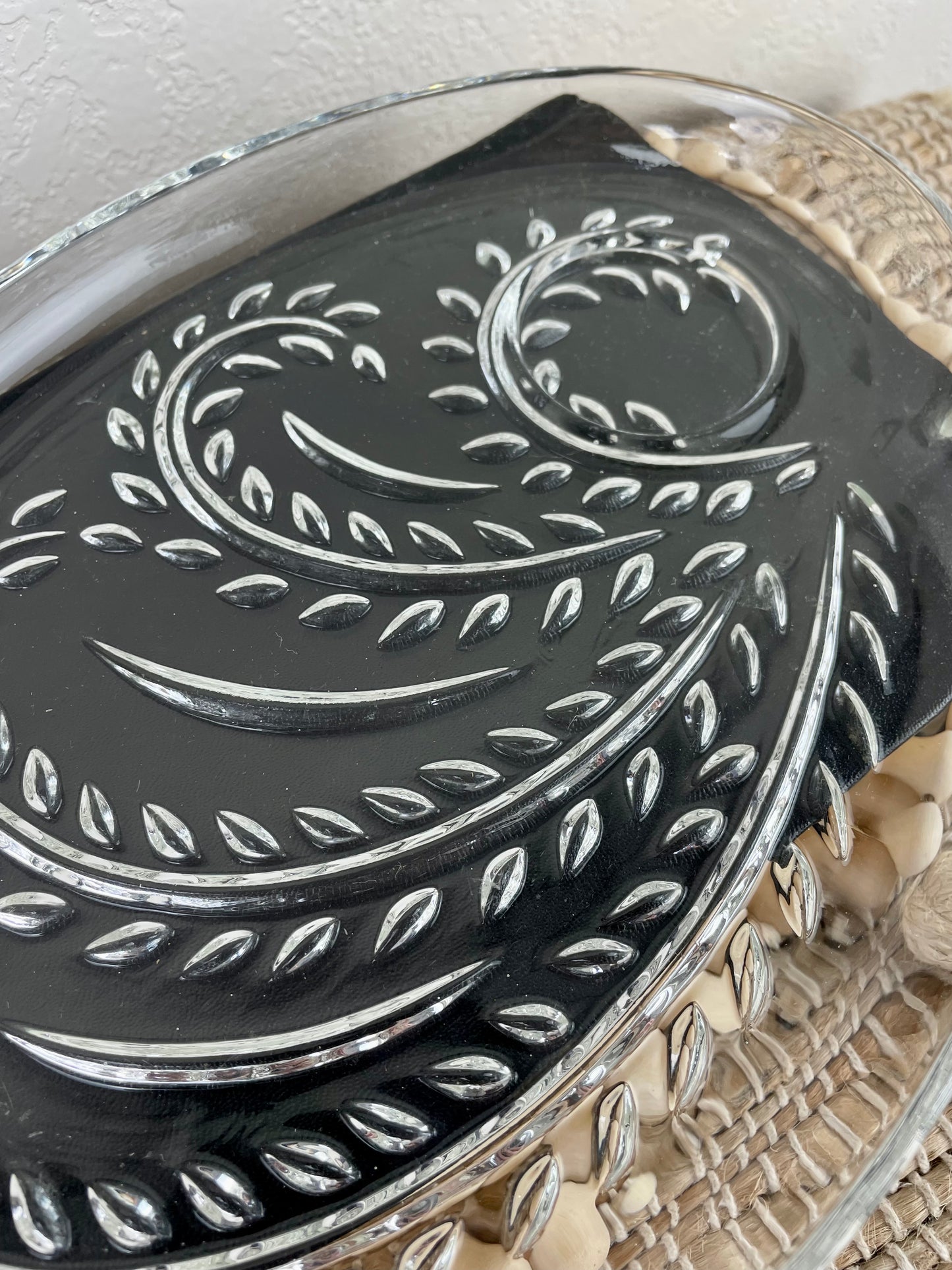 Vintage Federal Glass Homestead Snack Plate