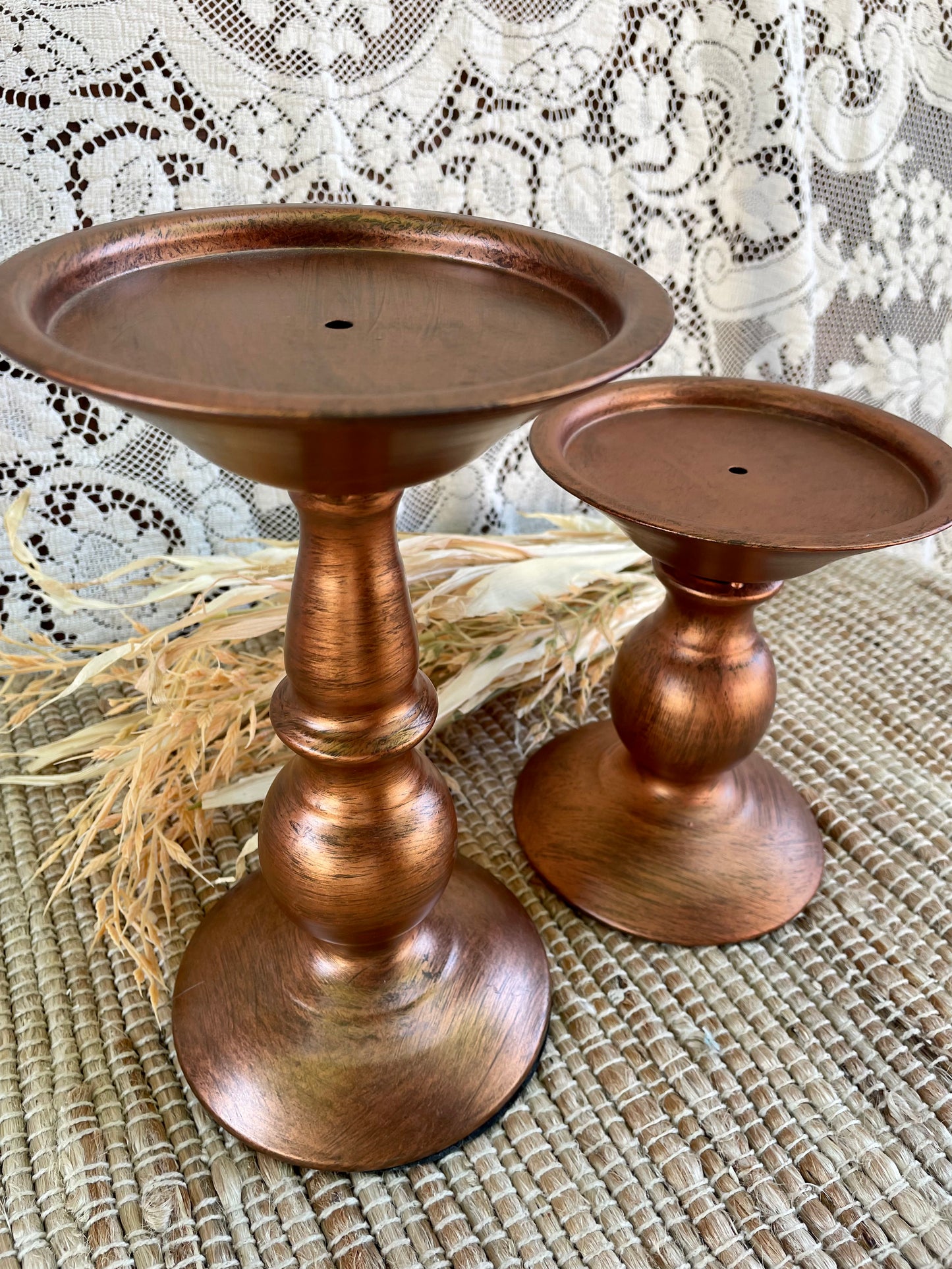 Metal Candle Holder Set