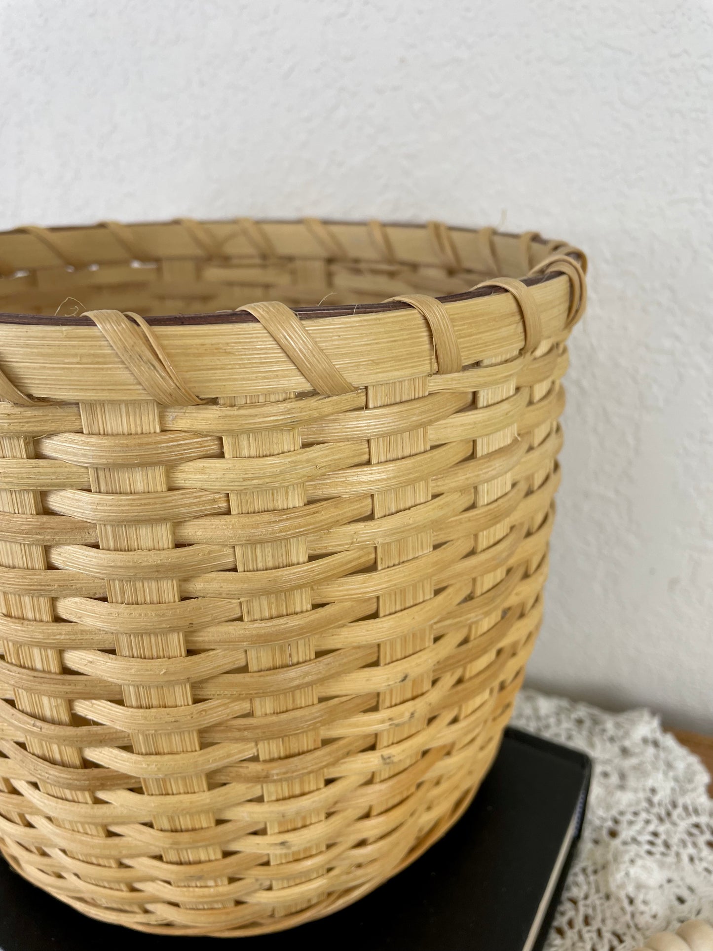 Vintage Handmade Planter Basket