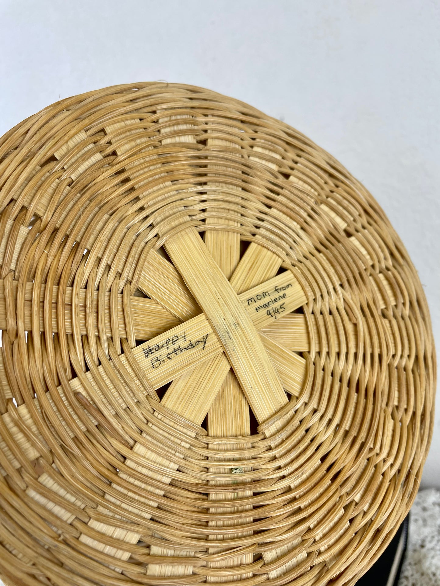 Vintage Handmade Planter Basket
