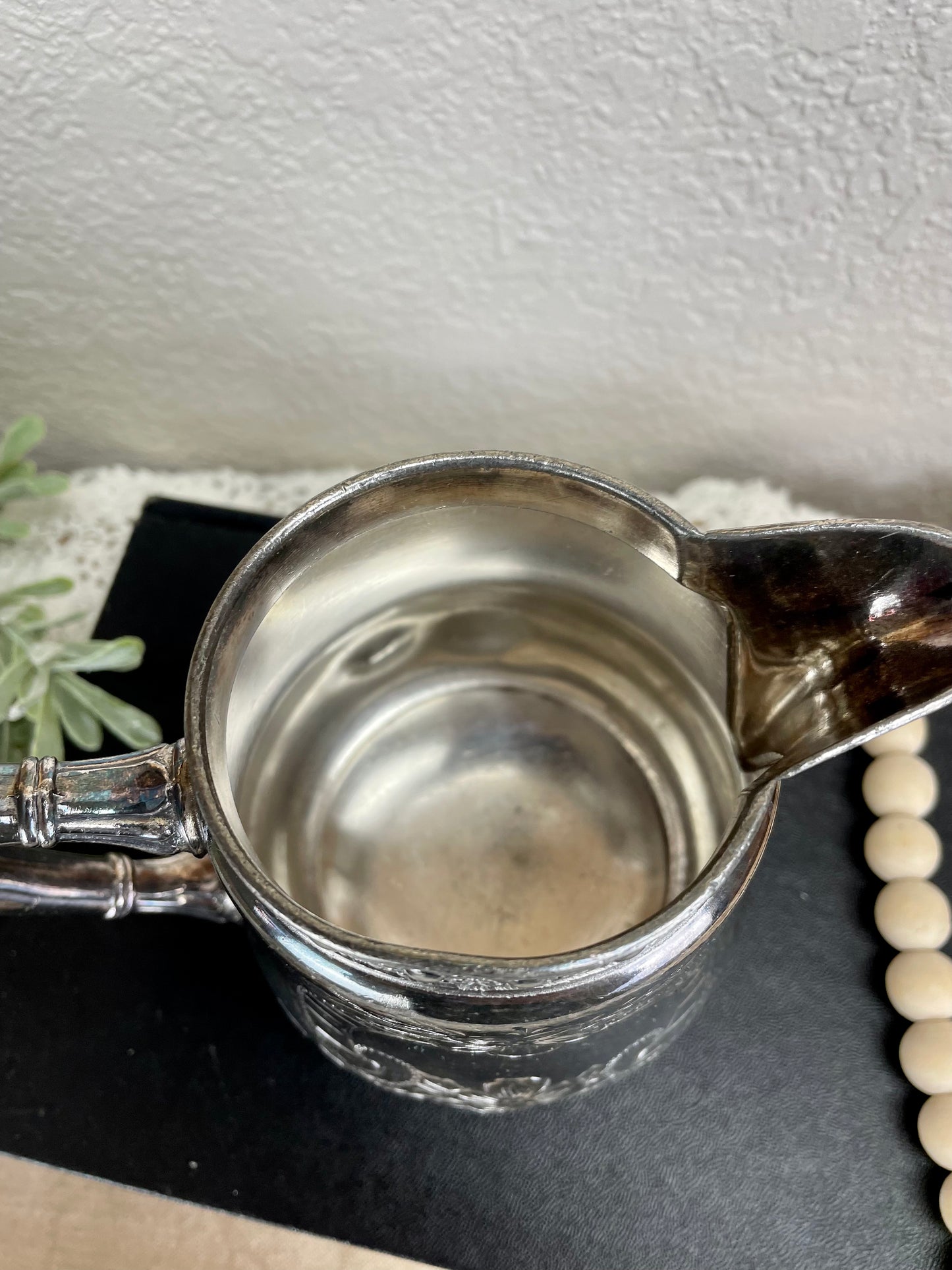 Vintage Woodman Cook Silver-plate Creamer