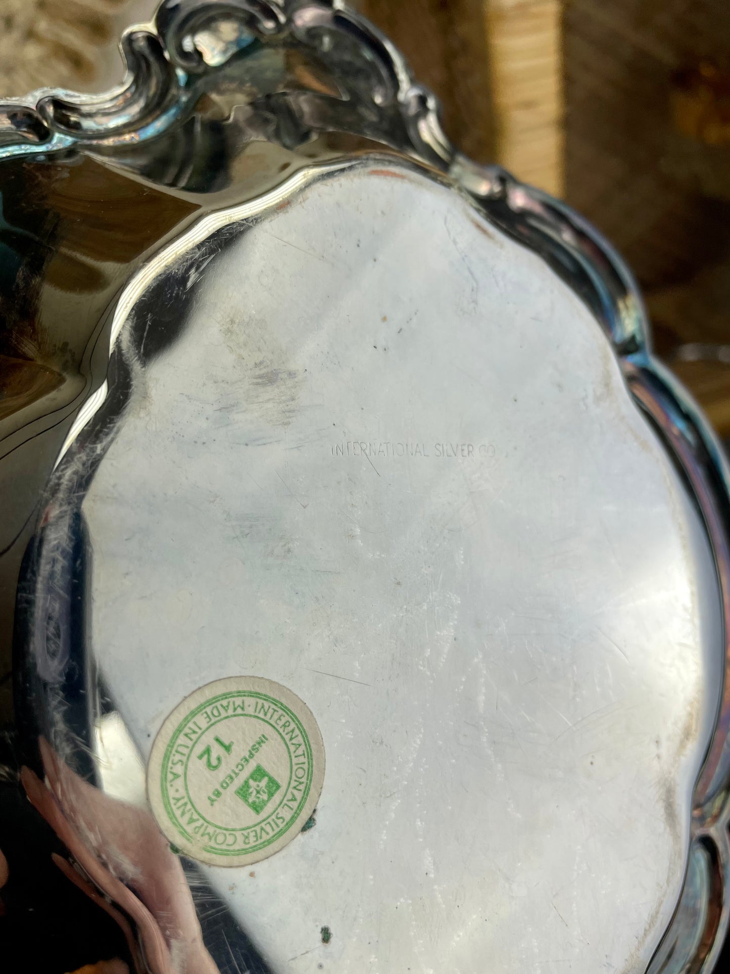 Vintage International Silver Co. Ornate Mini Tray