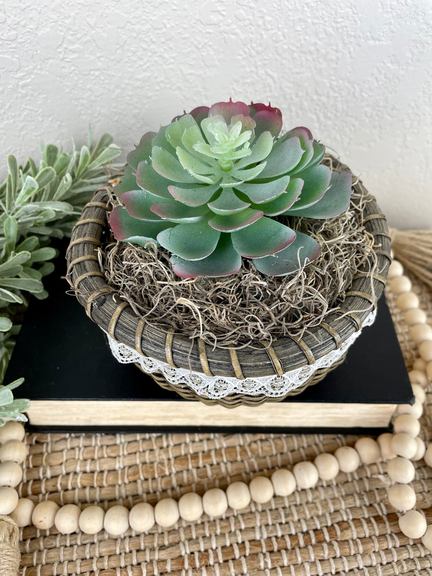 Handmade Succulent Basket