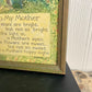 Vintage “To My Mother” Poem & Framed Print