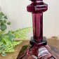 Vintage Amethyst Glass Candlestick