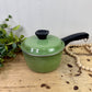Vintage Mid-Century Club Aluminum Avocado Green Saucepan