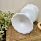 Vintage Indiana Glass White Milk Glass Pedestal Compote Dish