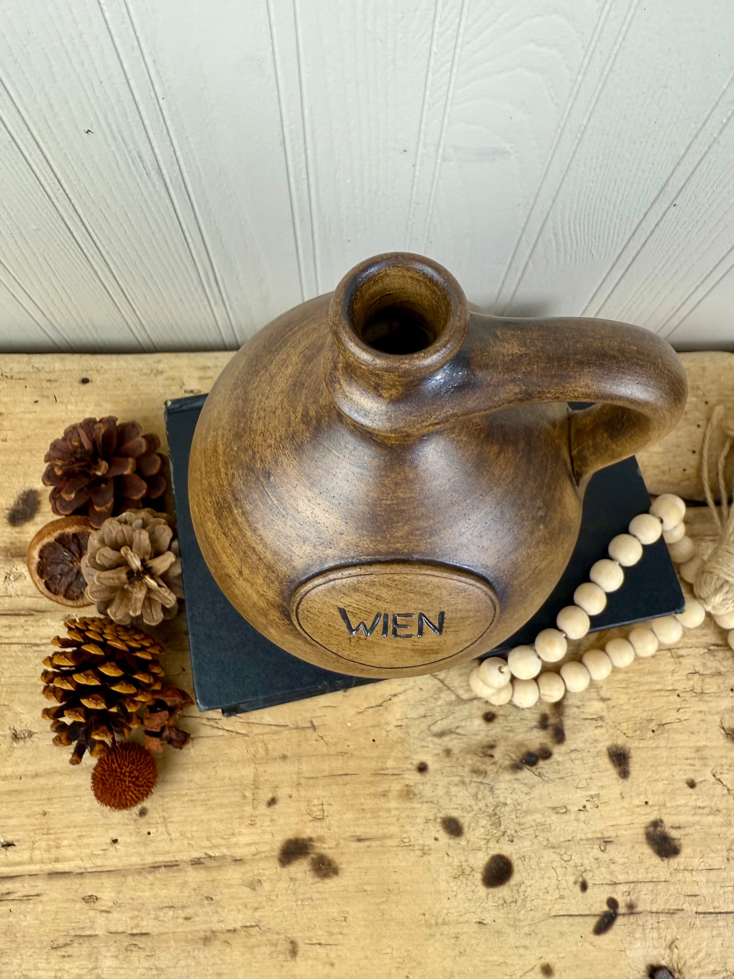 Vintage Ceramic Stoneware Austrian Wine Jug