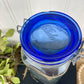 Italian Cobalt Blue Glass Jar with Clasp