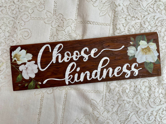 “Choose Kindness” Handmade Barn Wood Sign