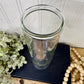 Vintage Mid-Century Glass Straw Dispenser