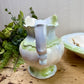 Vintage Handmade Ceramic Small Pitcher & Bowl Set
