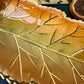 Vintage Enesco Ceramic Oak Leaf Nut Dish