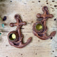 Vintage Syroco Wood Anchor Candle Holders