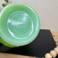 Vintage Anchor Hocking Jadeite Shell Swirl Sugar Bowl