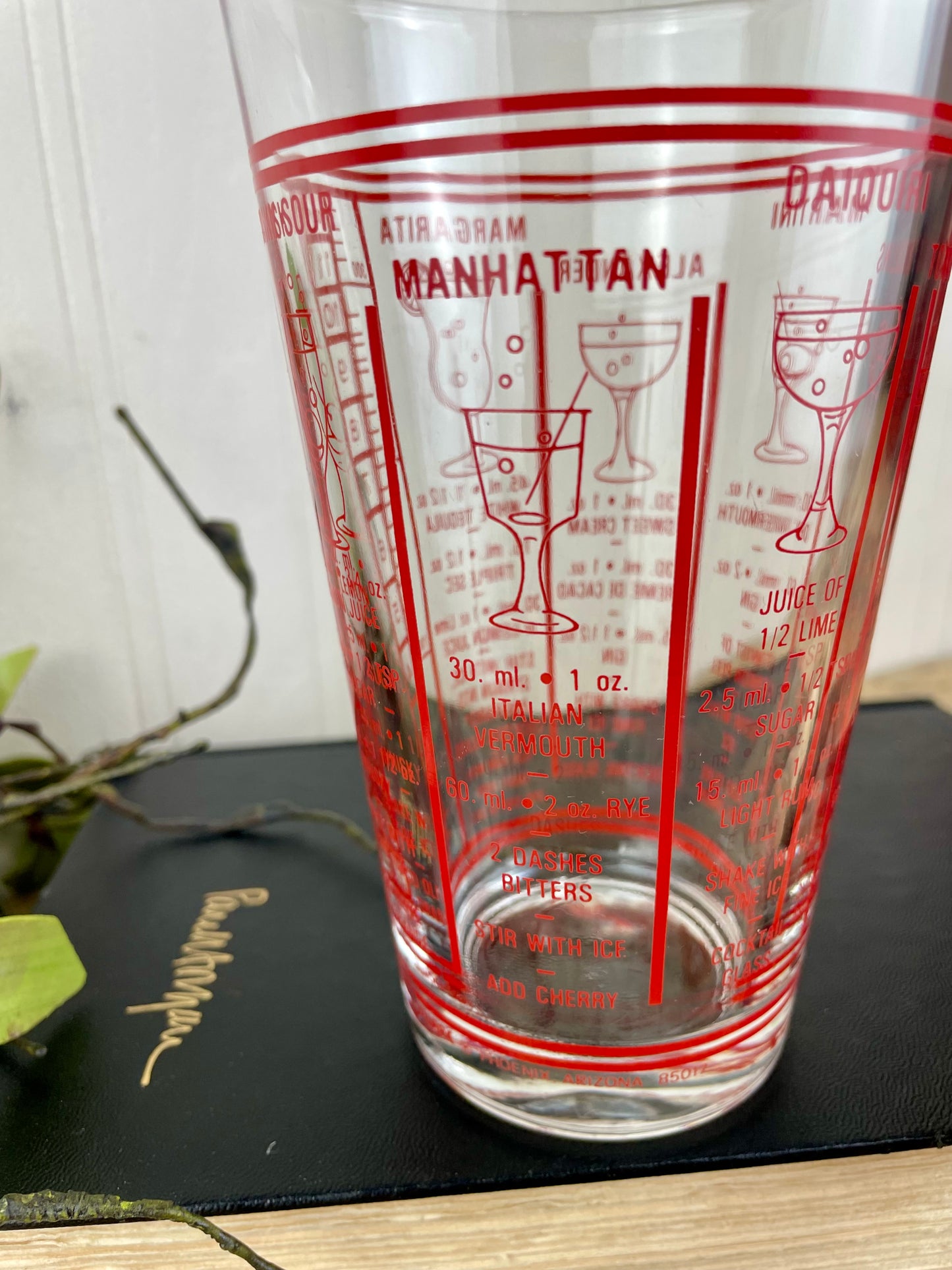 Vintage Mid-Century Mixologist Cocktail Glass