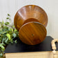 Vintage Mid-Century Walnut Pedestal Bowl