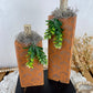 Handmade Orange Pumpkin Set with Metallic Details