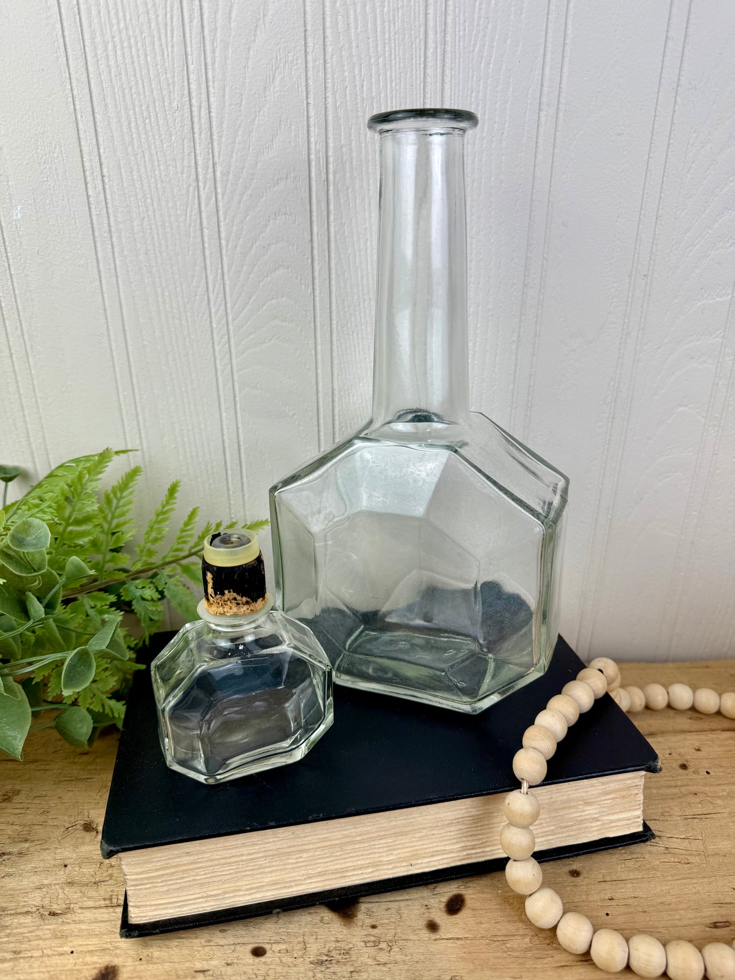 Vintage Anchor Hocking Octagon Long Neck Decanter