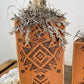 Handmade Reclaimed Wood Small Tribal Print Pumpkin Set