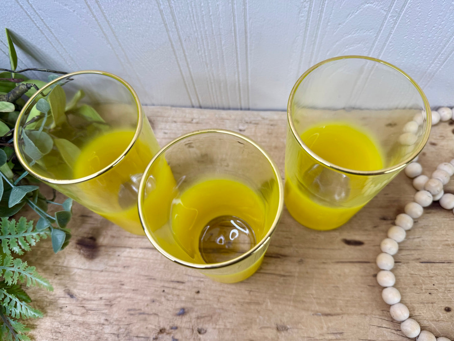 Vintage Mid-Century Blendo Glass Tumbler Set of 3