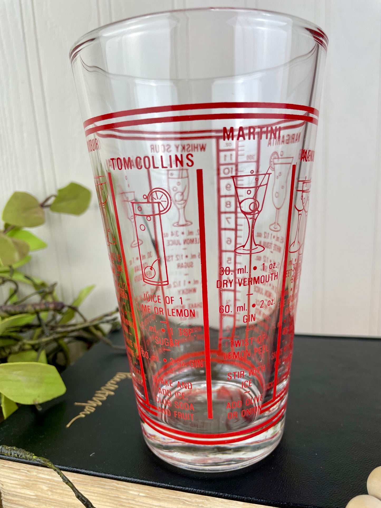 Vintage Mid-Century Mixologist Cocktail Glass