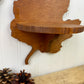 Vintage Handmade Wooden Maple Leaf Shelf Set