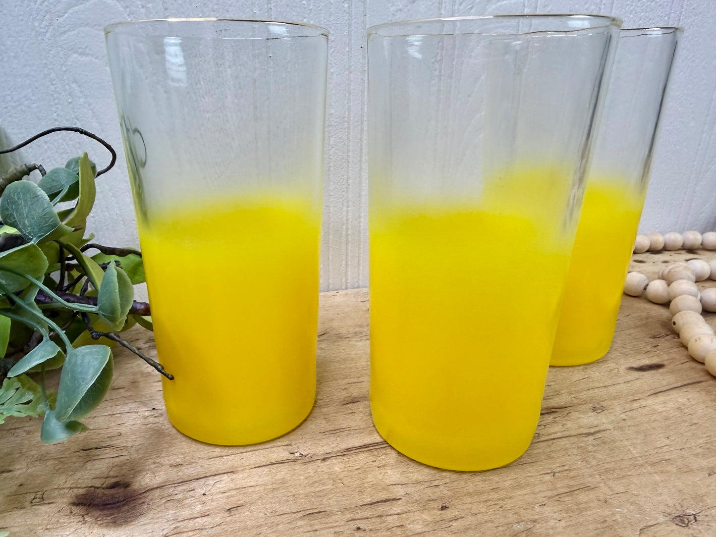 Vintage Mid-Century Blendo Glass Tumbler Set of 3